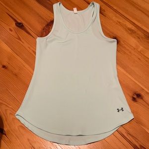 Under Armour Heat Gear Ribbed Fitted Tank Top Size Large